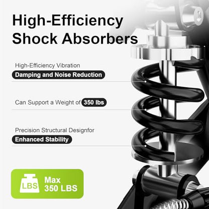 BlessReach Deluxe Medical Scooter Double Handbrake, All Terrain Steerable Knee Scooter Crutch Alternative, for Adults Injured Ankle & Foot Recovery in Blacks - color: Blacks