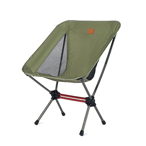 Naturehike Camping Chair, Foldable with Storage Bag, Outdoor Portable Chair for Adults, Lightweight, Supports 330lbs, Backpacking Chair for Fishing, Hiking, Beach, Lawn - color: Green/M, size: Medium