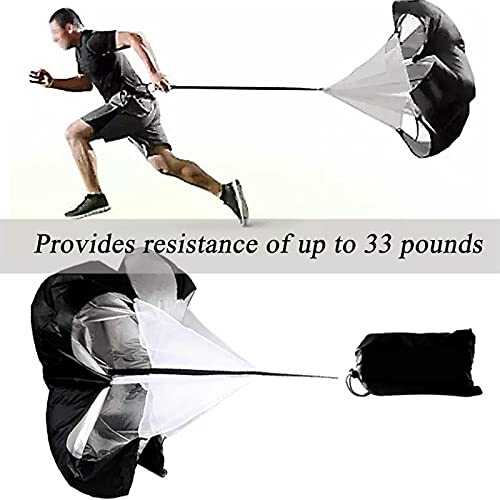 Agility Ladder Speed Agility Training Set, Include 3m Adjustable Agility Ladder/1 Resistance Parachute, for Sprint Running Football Training
