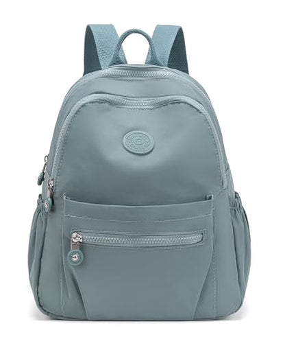 Pealwel Mini Backpack Purse for Women,Small Nylon backpacks for Ladies Backpacks Women Anti Theft Travel Bag (Light Green) - color: Light Green
