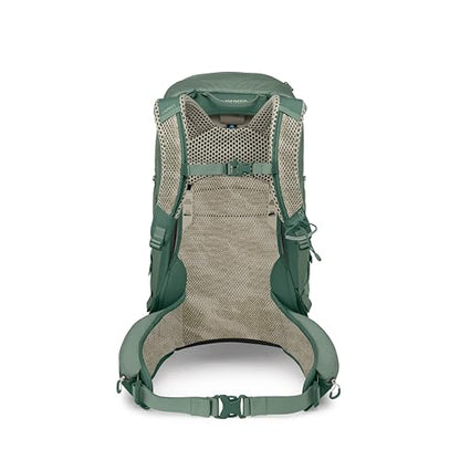 Osprey Stratos 34L Men's Hiking Backpack - Camping Bag with Waterproof Raincover, Bottle Pockets, & Gear Straps, Pine Leaf - color: Pine Leaf, style: 34l