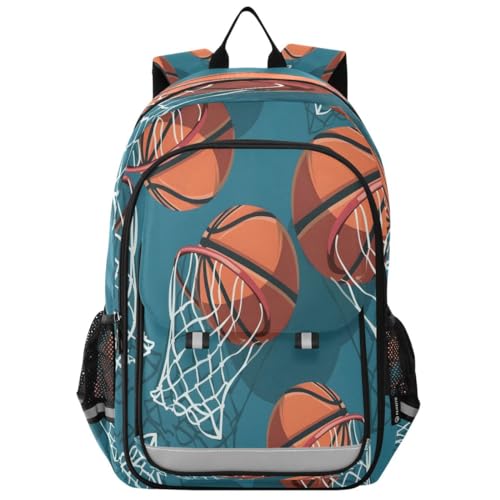 ALAZA Basketball Net Ball Backpack College Middle High School Bag Laptop Bag Casual Dayback Travel Business 17 inch