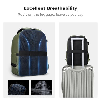 K&F CONCEPT Camera Backpack, DSLR/SLR/Mirrorless Photography Camera Bag - color: 02-bright Green