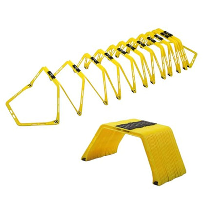 Hex Agility Rings for Speed Training & Agility Footwork Training Speed Hurdles Ladder - size: 12 RING