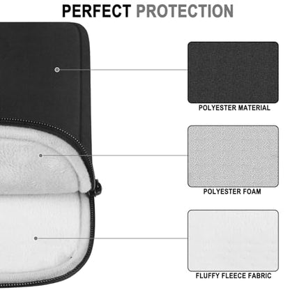 Laptop Sleeve Case 13 Inch, Water Resistant Traveling Computer Cover with Handle, Shockproof Protective Carrying Laptop Bag Compatible for 13 in MacBook Air/MacBook Pro M2 M1, Black - color: Black, size: 13 Inch