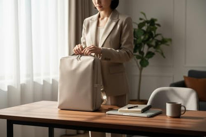 Tristan Home Minimalist Travel Backpack, Laptop Bag, Formal, Casual, Lightweight, Water-Resistant, Large, Cream White - color: White