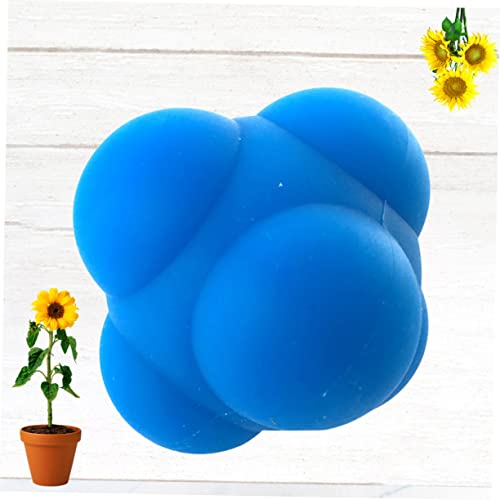 1pc Hexagonal Silicone Reaction Training Ball Durable Agility Workout Ball for Enhanced Reflexes Coordination and Speed Improvement for Athletes and Rehabilitation Use