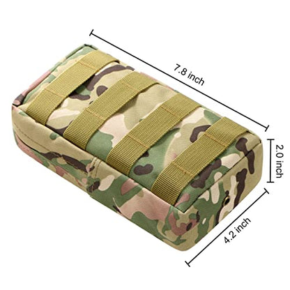 3 Pack Molle Pouch Combo Water Bottle Pouch Holder Tactical Molle Pouches Compact Utility Waist Bag Pack - color: Combo D:CP
