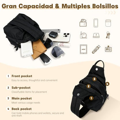 Waterproof 2-Way Mini Commuter Bag, Multi-Compartment Oxford Small Backpack, For Women, Collegeman, Commuter, Travel with Anti-Theft,Three in One Multifunctional Convertible Design(Black) - style: Black
