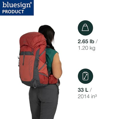 Osprey Tempest 33L Women's Lightweight Hiking Backpack - Daypack for Travel & Camping, Frosty Mint Green/Botanica - color: Frosty Mint Green/Botanica, size: 33L - Standard Fit