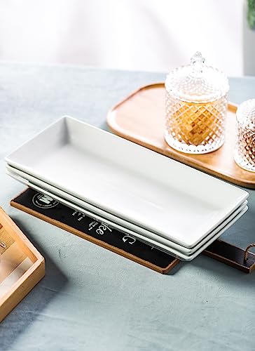 LYEOBOH 3 Tier Serving Stand and Platters Set Large Tiered Serving Platters with Collapsible Sturdier Rack 14 Inches Tiered Serving Tray for Appetizer Fruit, Dessert and Cupcake, White - color: Gold, style: 14inch Rectangle platter