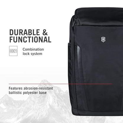 Victorinox Altmont Professional Fliptop Laptop Backpack - Tablet & Laptop Bag for Travel Accessories - Computer Backpack Includes Sleek Organizer - 26 Liters, Black