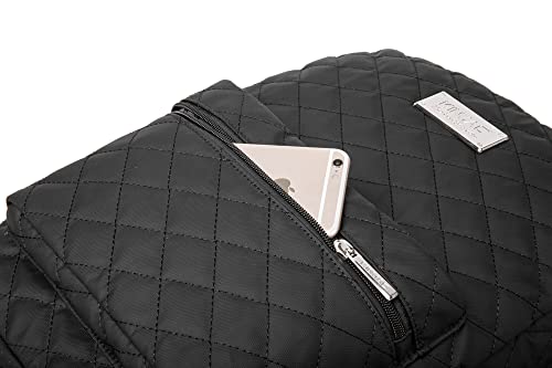 Kinmac Water Resistant Laptop Backpack with USB Charging Port for Laptop Up to 15.6 Inch (Embroider) - color: Black Embroider