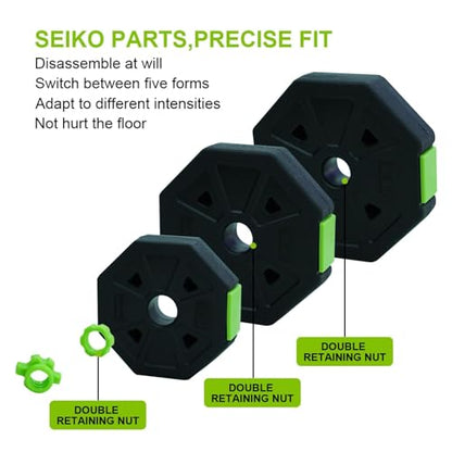 4-in-1 Adjustable Dumbbell Set, 30/44/66/88 Lbs Free Weights Set with Connector, Fitness Exercise Equipment Used As Kettlebells, Barbell, Push Up Stand, Weights Set for Home Gym Suitable Women/Men - size: 88 Lbs Standard