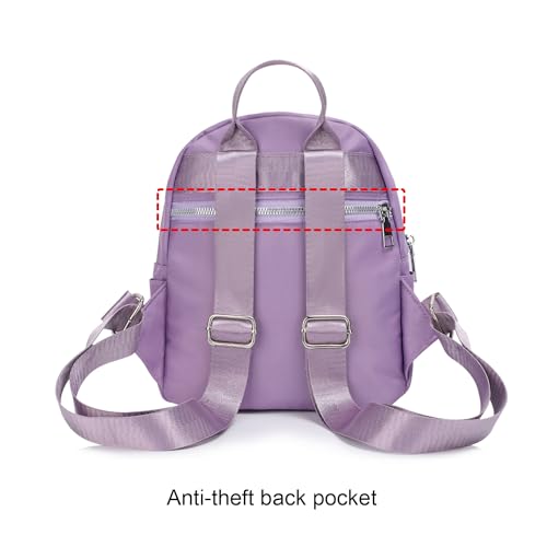 Etercycle Mini Backpack Purse for women, Small Backpack Purse, Shoulder Bag for Travel (Purple) - color: Purple