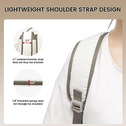 LOVEVOOK School Backpack for Teen Girls, Student Backpack Purse for 14-16 Teenage, Cute Kid Bookbag, Back to School Backpacks Fit 15.6 Inch Laptop, Large College Travel Bag, Beige-khaki - color: Beige-khaki