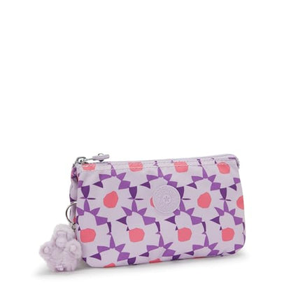 Kipling Women's Creativity Large Prt Pouch, Versatile Cosmetics Kit, Lightweight Travel Organizer - color: Flower Dots, size: 7.25''L x 4.25''H x 1.5''D