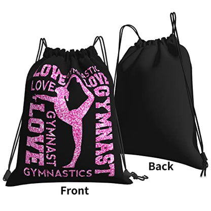 Gymnastics Drawstring Backpack Gym String Bag Drawstring Sackpack Sport For Womens Mens - color: A1 Gymnastics