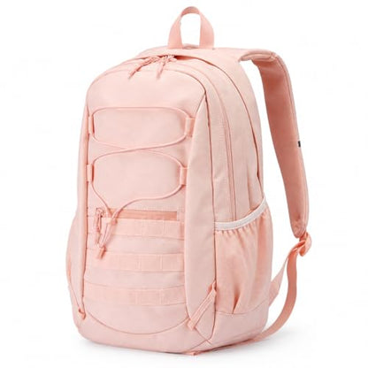 Hiking Travel Backpacks Men and Women, Lightweight Waterproof Laptop Backpack Outdoor Camping Backpack Hiking Daypack for Travel, Trekking, Work 26L (Pink) - color: Pink