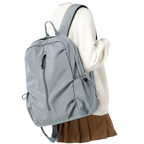 weradar School Backpack For Women Men,Waterproof College Backpack,High School Bookbag,Lightweight Casual Daypack Travel Backpack,Carry On Bag for Office/Teacher/Work(Grayish Blue) - color: A4-blue