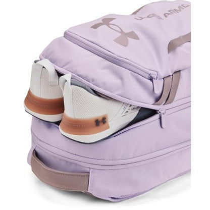 Under Armour Unisex-Adult Hustle 6.0 Backpack, (535) Salt Purple/Salt Purple/Tetra Gray, One Size Fits Most - color: (535) Salt Purple / Salt Purple / Tetra Gray, size: One Size