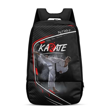 Boxing Dart Lightning Karate Baseball Sport Backpack Shoe Compartment Equipment Bags Gym Teenager Inner Pocket School Ball (Karate Design) - color: Karate Design
