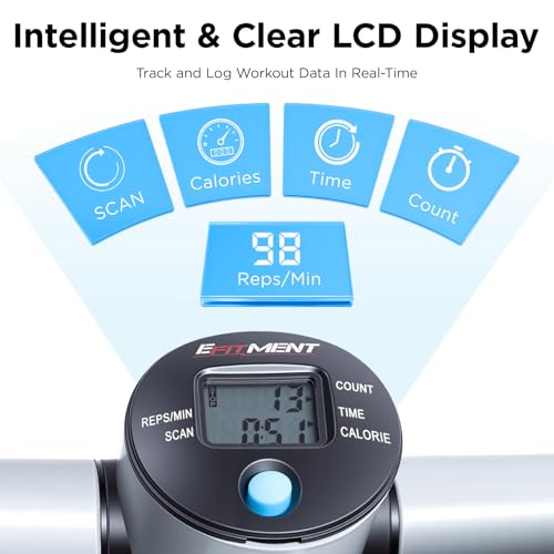Efitment Mini Stepper for Exercise at Home, Twist Stair Stepper with Resistance Bands, LCD Monitor, Compact Cardio Step Machine for Full Body Workout - style: Stepper Only