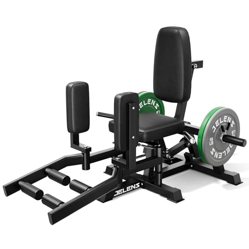 JELENS HA01 Hip Abductor Machine, Abduction Adduction Machine with Adjustable Resistance, Plate Loaded Inner and Outer Thigh Trainer for Home Gym - size: 70LB Colored Weights Package