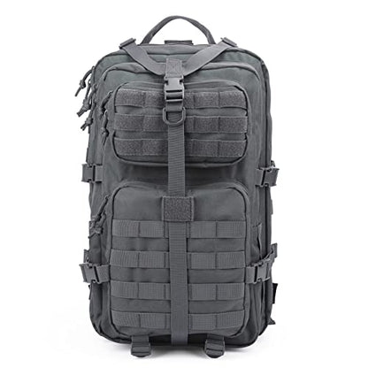 REEBOW GEAR Tactical Backpack for Men Military Tactical Bag Pack Army Molle Survival Bags Backpacks - color: Gray