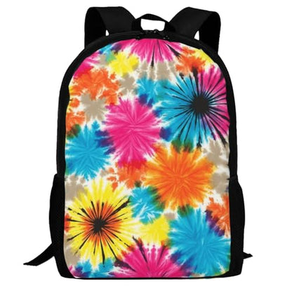 Slim Anti Theft Laptop Backpack Tribal Ethnic Tie Dye, Large Volume Travel Daypack Durable Polyester Carry Bag for Office Business Outdoor Trekking - color: Design (1023)
