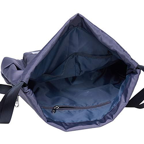 KAUKKO Drawstring Sports Backpack Gym Yoga Bag Shoulder Rucksack for Men and Women 2031-2-Gray,28.8L - color: Nylon230 Grey