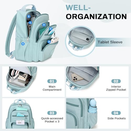 Backpack Purse for Women, Lightweight Mini Backpack Purse Small Bookbag with Mini Wallet and Luggage Strap,Green - color: Green