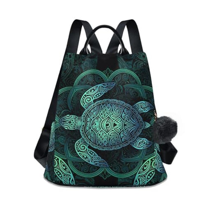 ALAZA Sea Turtlelotuses Mandala Boho Outdoor Backpack Bags for Woman Ladies - color: Multi 9