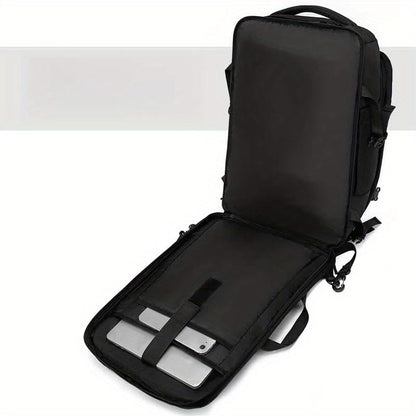 Kamlui Laptop Backpack for Men 17-inch Travel- Computer Case Laptop Bag Large Capacity Business Weekender Satchel Purse Fashion Black - color: Black-500