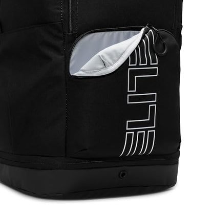 Nike, Unisex, Varsity Elite Backpack (32L), Black/Black/Metallic Silver, One Size - color: Black/Black/Metallic Silver, size: One Size