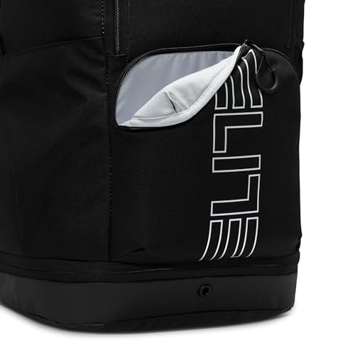 Nike, Unisex, Varsity Elite Backpack (32L), Black/Black/Metallic Silver, One Size - color: Black/Black/Metallic Silver, size: One Size