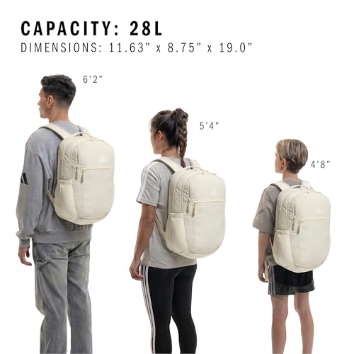 adidas PHNM Backpack for Laptop, School and Travel, 28L - color: Warm Vanilla Yellow/Off White