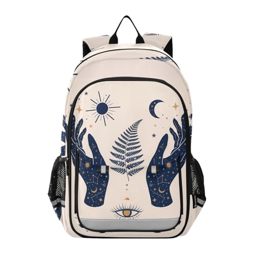 ALAZA Moon Sun Stars Witchy Laptop Backpack Purse for Women Men Travel Bag Casual Daypack with Compartment & Multiple Pockets - color: Witchy
