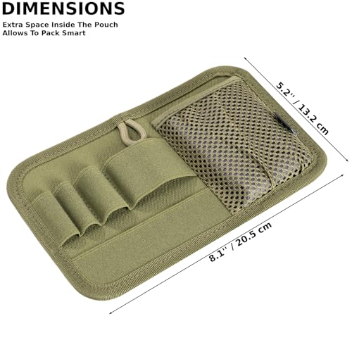 Tactical Bag Insert Panel Organizer, Modular Backpack Insert Organizer - color: Green