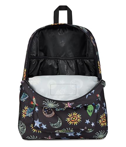 JanSport SuperBreak Plus Backpack with Padded 15-inch Laptop Sleeve and Integrated Bottle Pocket - Spacious and Durable Daypack for Work and Travel, Galaxy Glam - color: Galaxy Glam
