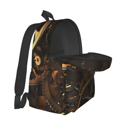 Cool Steampunk Gears Travel Backpack for Men Women 15.6 inch Laptop Backpack Casual Daypack for Weekender - color: Cool Steampunk Gears