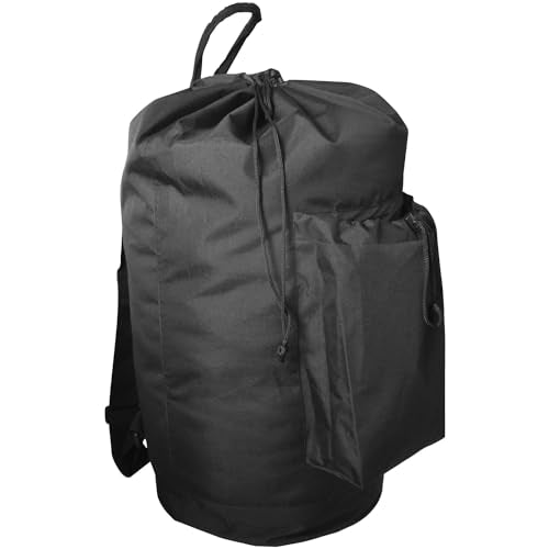 VividPaw Laundry Bag Backpack for College Dorm, Extra Large Travel Laundry Bags, Easy Carry Dirty Clothes Hamper Bag with Shoulder Straps, College Dorm Room Essentials (Black) - color: Black