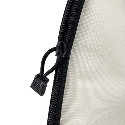 Tennis Bag Lightweight and Padded Tennis Rackets Cover with Adjustable Shoulder Strap - color: Beige, size: 27.5"x11.4"