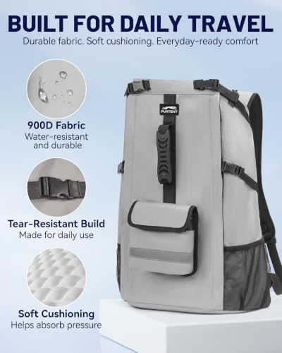 Dog Backpack for Small & Medium Dogs – 4-Layer Safety Pet Carrier with Thick Shoulder Straps, Detachable Waist Bag, Breathable Mesh & Storage Pockets for Travel & Hiking