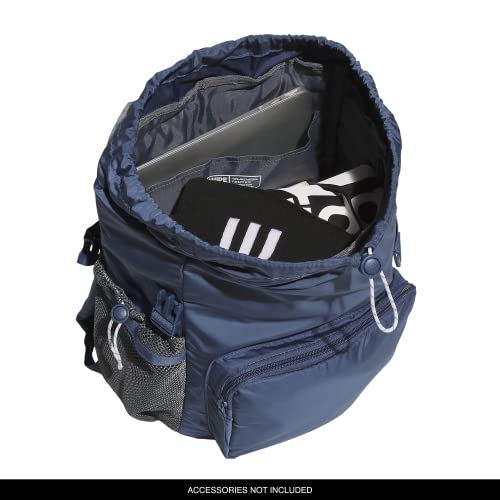 Saturday Sport Fashion Compact Small Size Backpack - color: Preloved Ink Blue/White