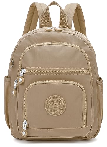 Mini Hiking Waterproof Backpack Purse for Women and Men,Travel Backpack 5L - color: Beige