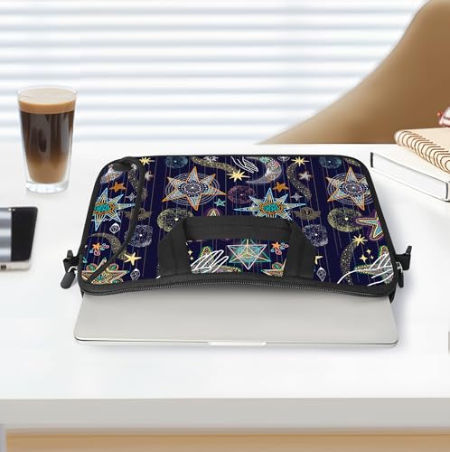 RICHEN 10 inch Messenger Bag Carrying Case with Handle Accessory Pocket Fits 7 to 10-Inch Laptops/Notebook/Kids Tablet (7-10.2 inch, Stars) - color: Stars, size: 7-10.2 inch