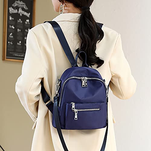 Women's Mini Backpack Purse Fashion Rucksack Daypack Small Shoulder Bag - color: Blue