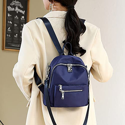 Women's Mini Backpack Purse Fashion Rucksack Daypack Small Shoulder Bag - color: Blue