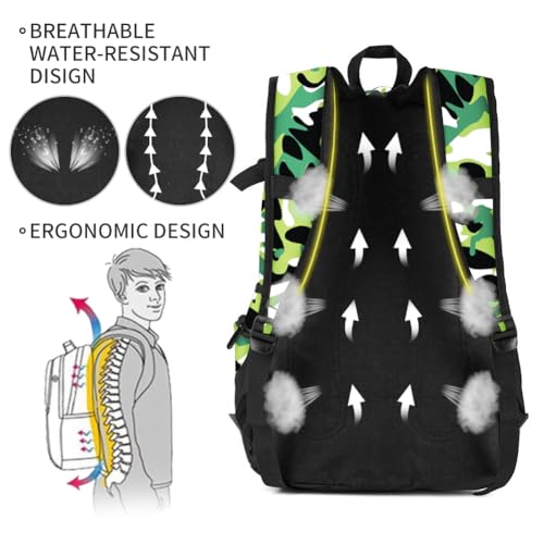 rickyh style School Backpack Travel Bag for Men & Women Lightweight College Back Pack with Laptop Compartmen - color: 04mchlv